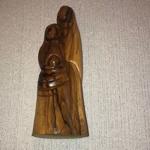 Vintage Israel Olive Wood Figurine